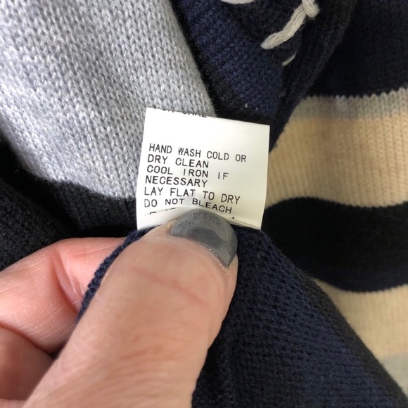 Fate Colorblock Open Front Cardigan Sweater Blue Size Small - Picture 6 of 6